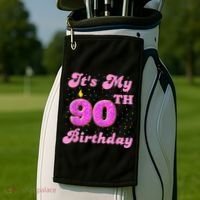 It's My 90th Birthday Donut 90 Years Old Bday Golf Towel thumb 2