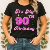 It's My 90th Birthday Donut 90 Years Old Bday Women's T-Shirt thumb 2