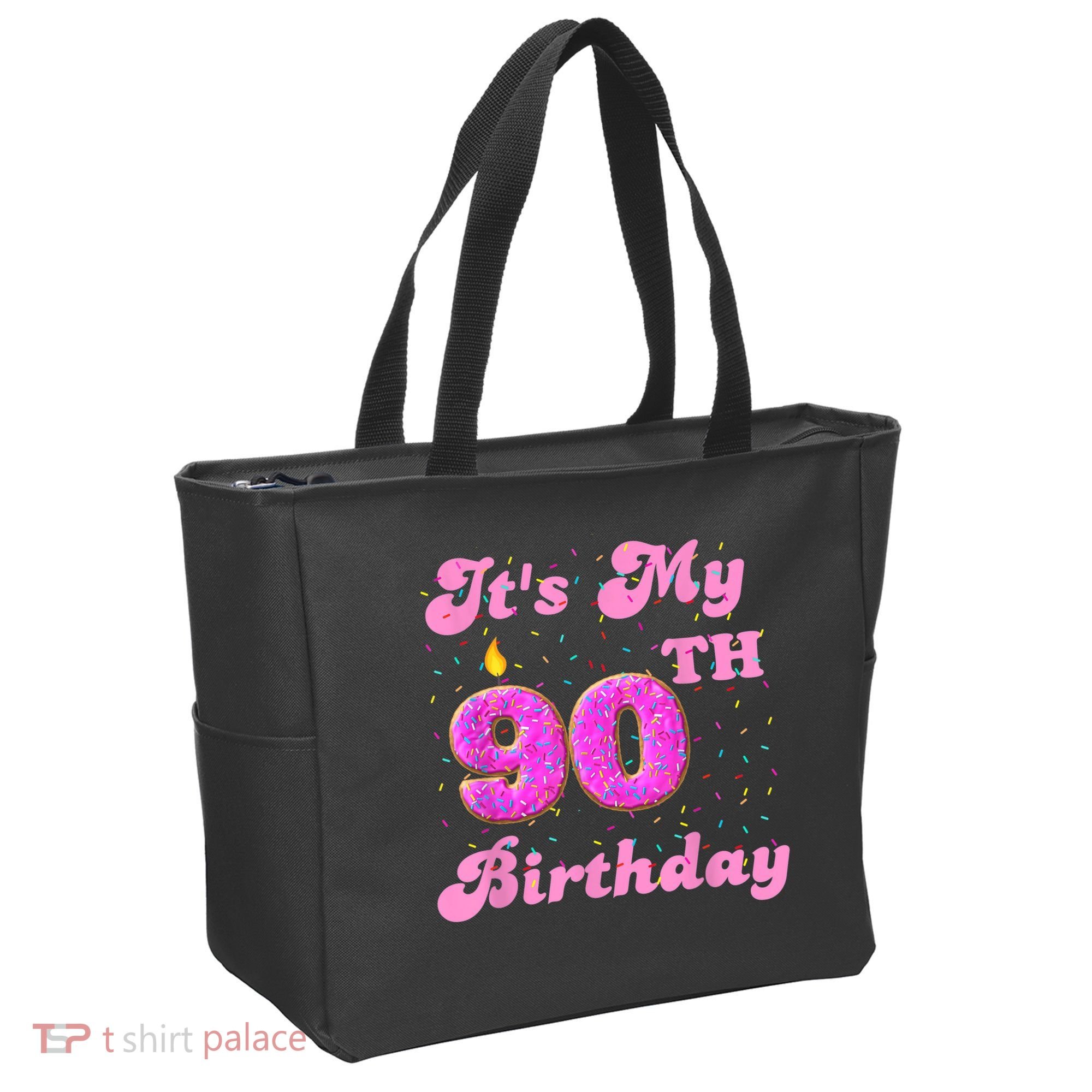 It's My 90th Birthday Donut 90 Years Old Bday Tote Bag