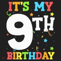 Its My 9th Birthday 9 Nine Happy Birthday Golf Towel thumb 3