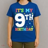 Its My 9th Birthday 9 Nine Happy Birthday T-Shirt thumb 4