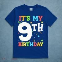 Its My 9th Birthday 9 Nine Happy Birthday T-Shirt thumb 5