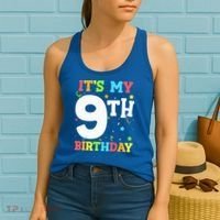 Its My 9th Birthday 9 Nine Happy Birthday Women's Tank Top thumb 2