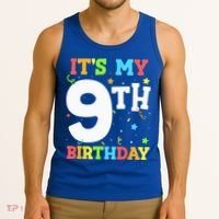 Its My 9th Birthday 9 Nine Happy Birthday Tank Top thumb 3