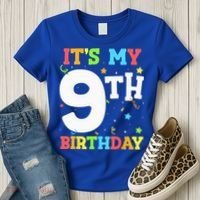 Its My 9th Birthday 9 Nine Happy Birthday Women's T-Shirt thumb 3