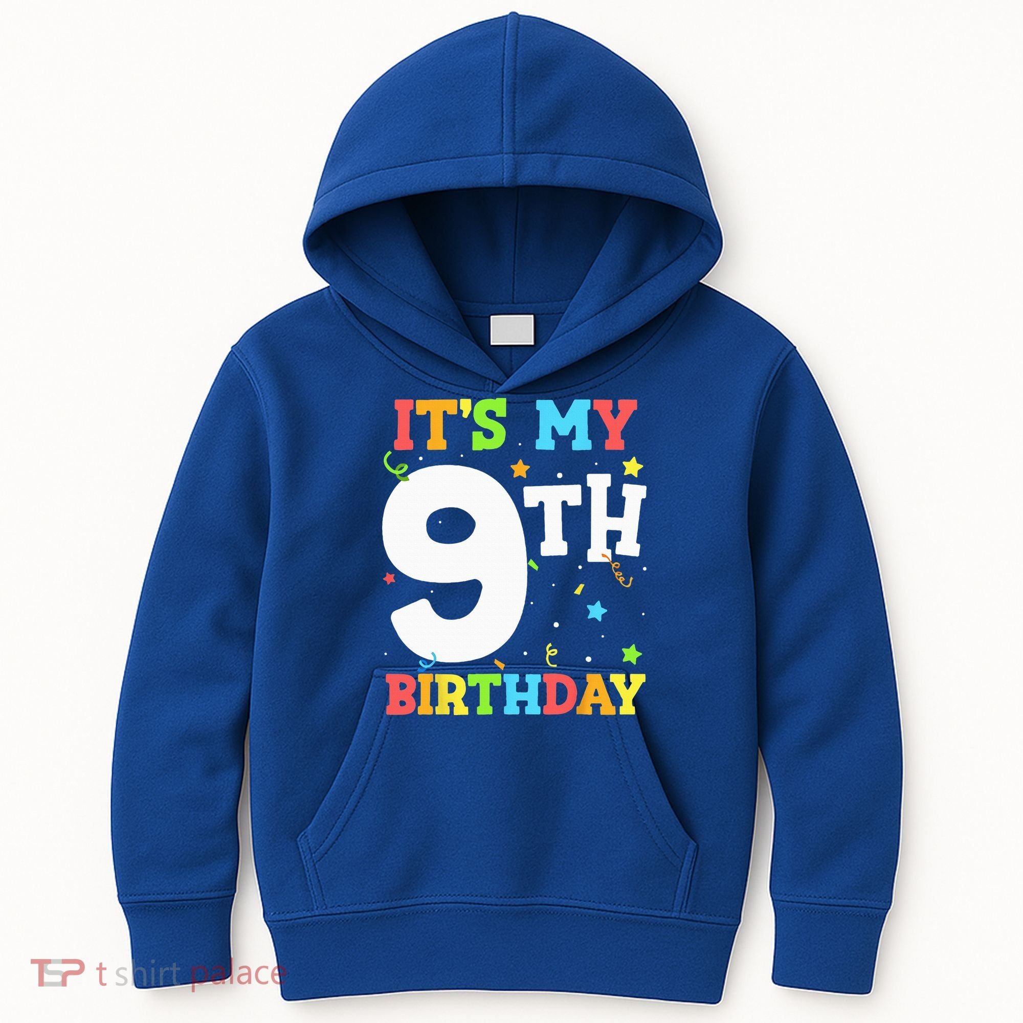 Its My 9th Birthday 9 Nine Happy Birthday Kids Hoodie
