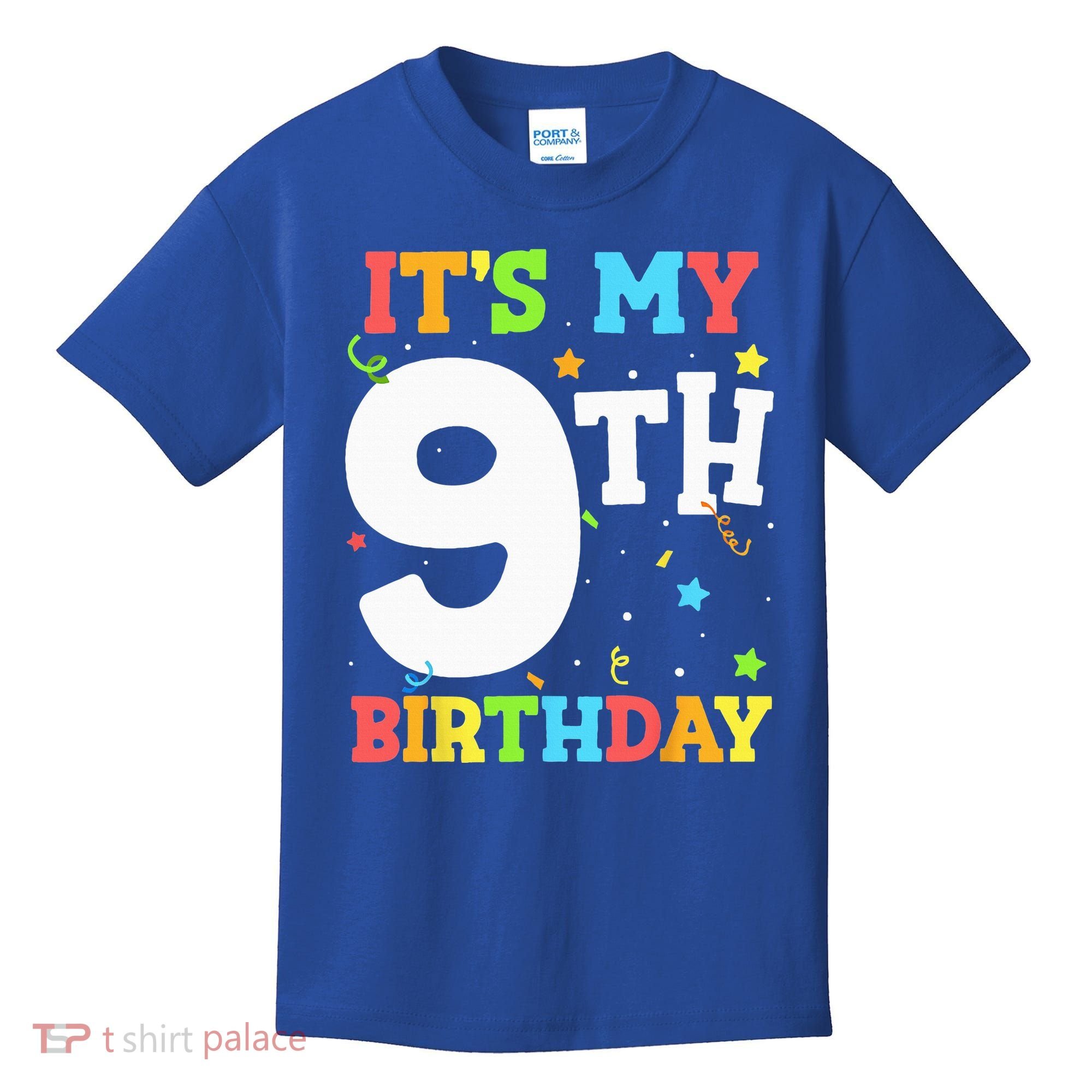 Its My 9th Birthday 9 Nine Happy Birthday Kids T-Shirt