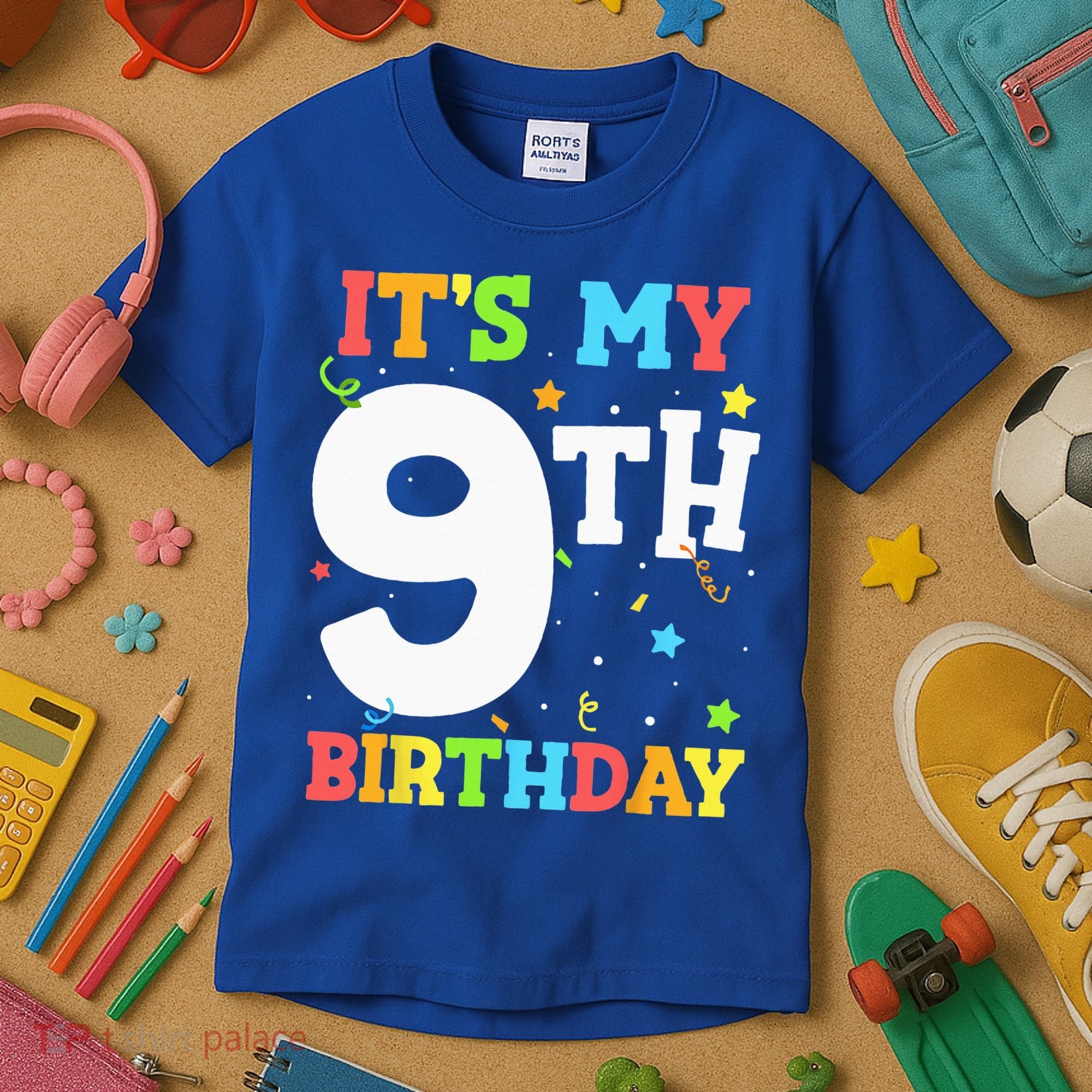 Its My 9th Birthday 9 Nine Happy Birthday Kids T-Shirt
