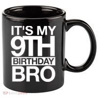 Its My 9th Birthday Bro 9th Birthday 11oz C Handle Ceramic Mug thumb 0