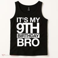 Its My 9th Birthday Bro 9th Birthday Tank Top thumb 2