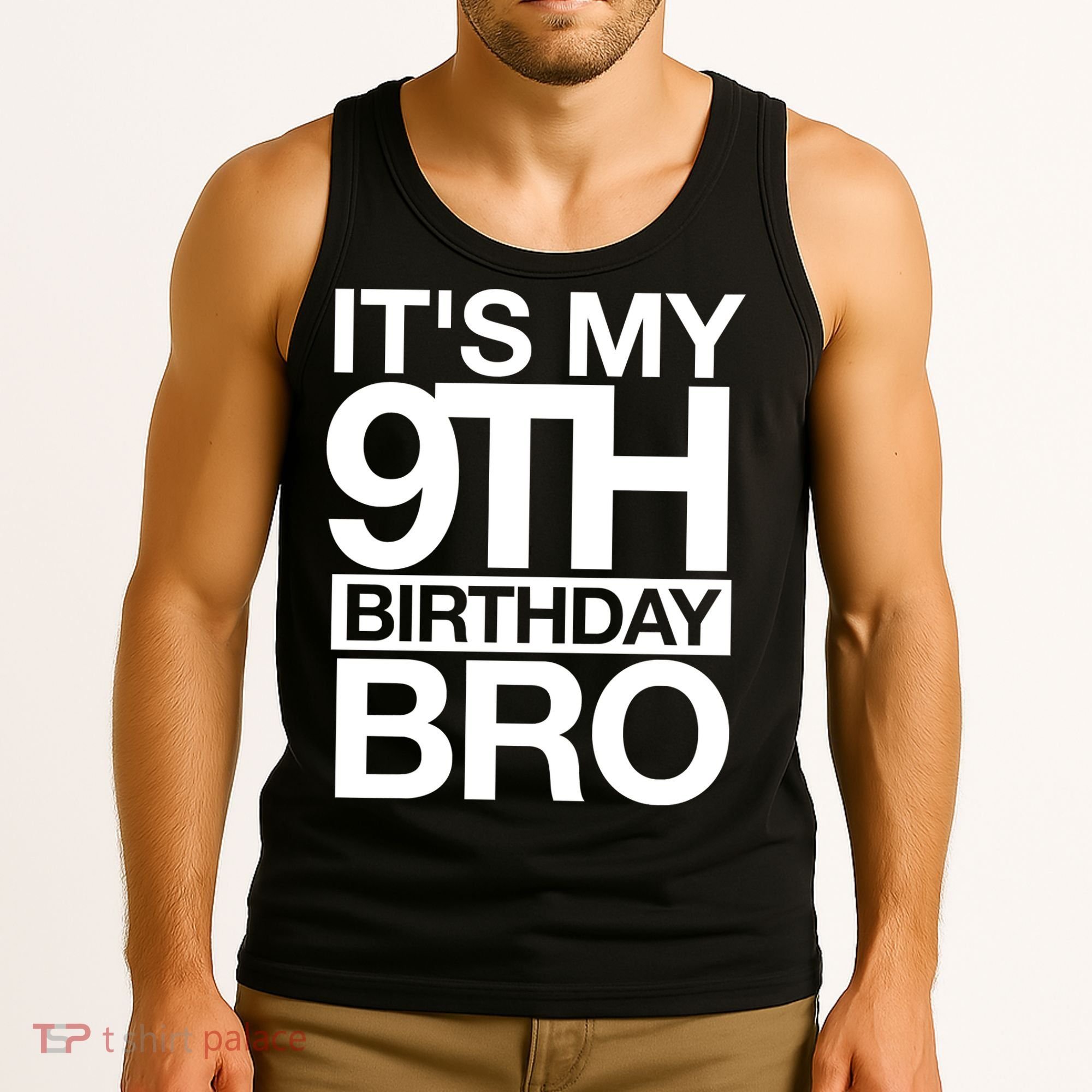 Its My 9th Birthday Bro 9th Birthday Tank Top