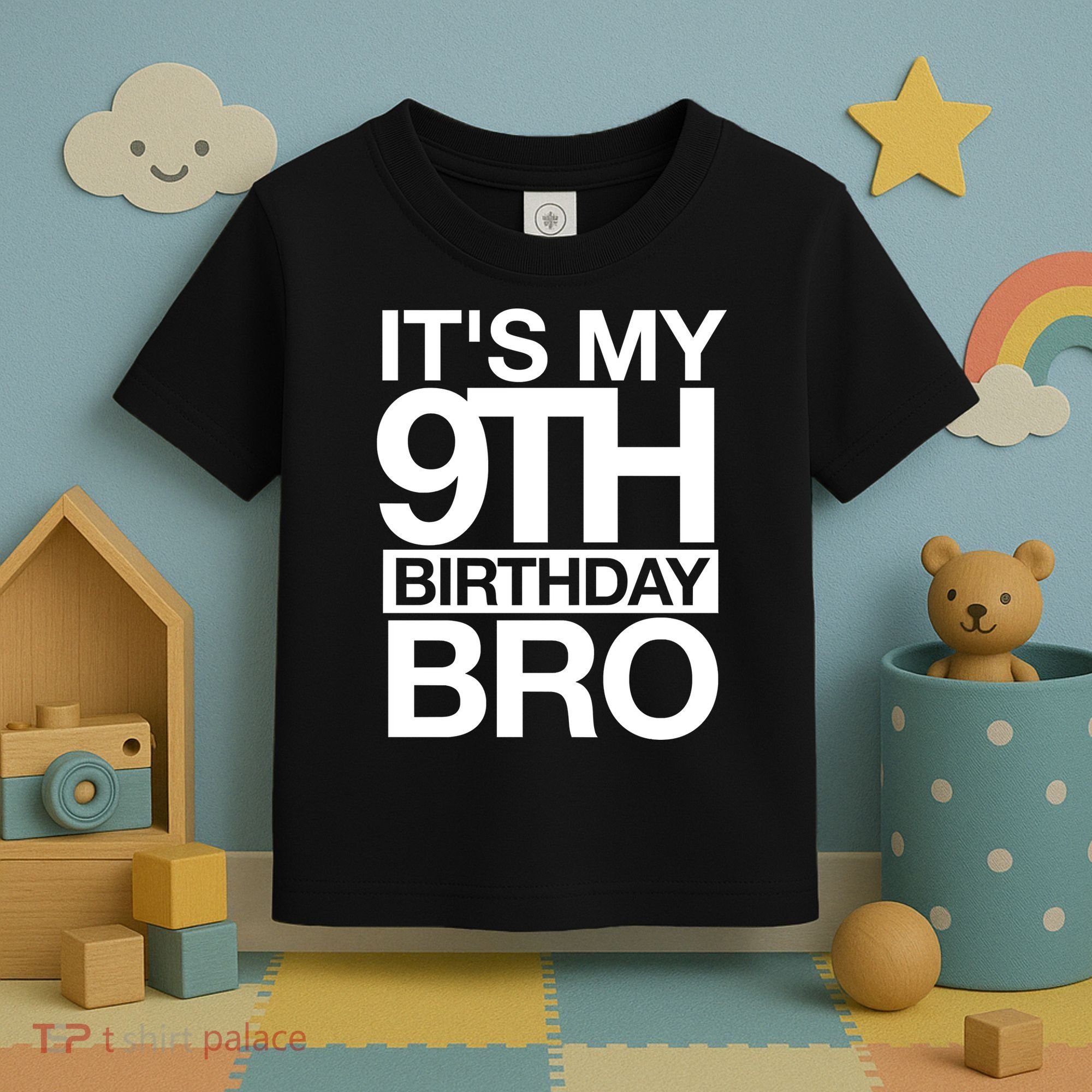 Its My 9th Birthday Bro 9th Birthday Toddler T-Shirt