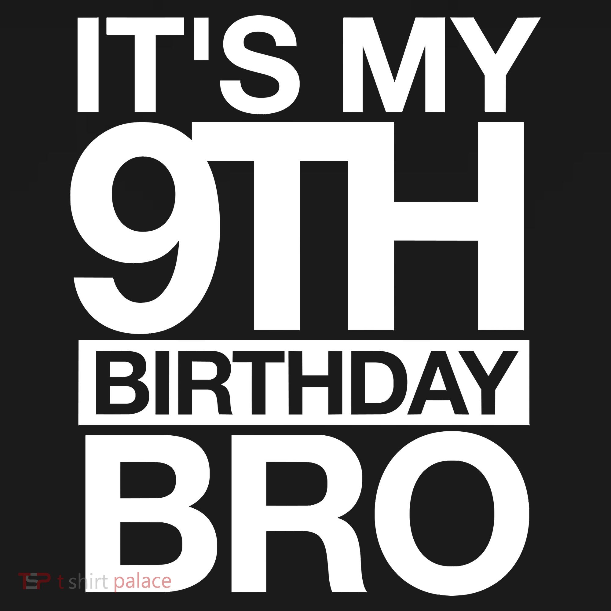 Its My 9th Birthday Bro 9th Birthday Visor