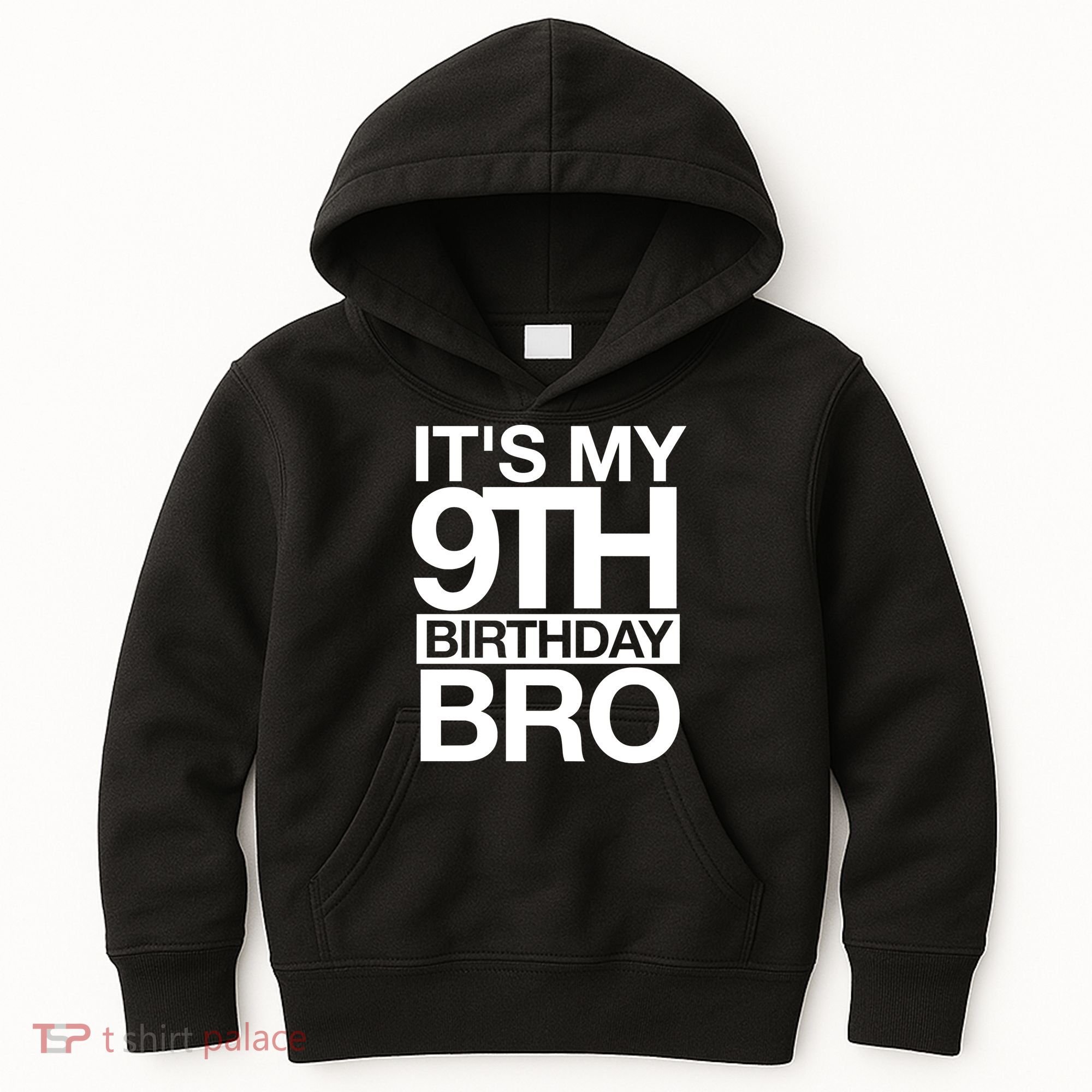 Its My 9th Birthday Bro 9th Birthday Kids Hoodie