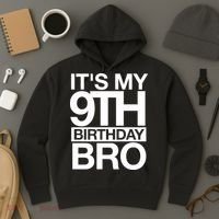 Its My 9th Birthday Bro 9th Birthday Hoodie thumb 3