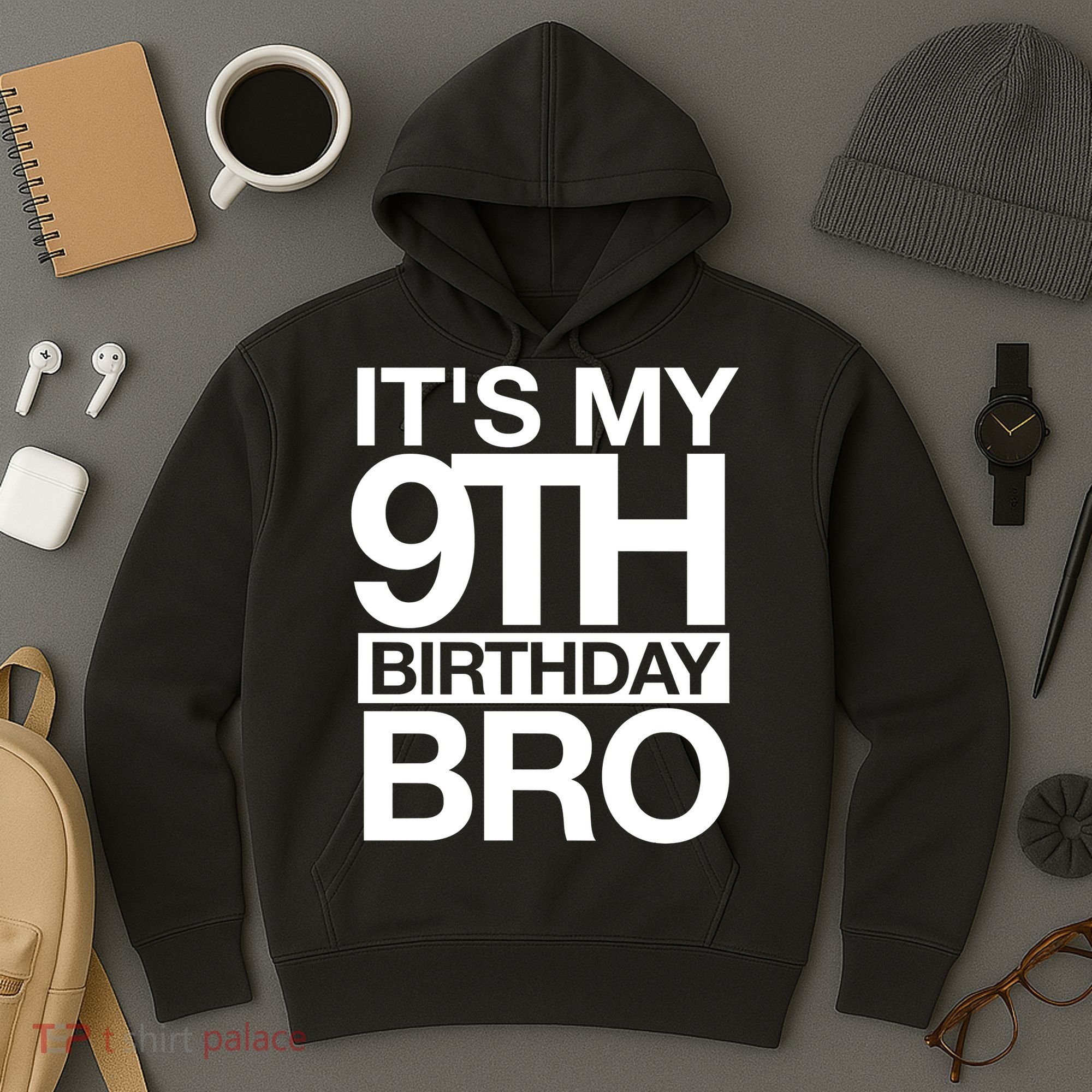 Its My 9th Birthday Bro 9th Birthday Hoodie
