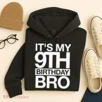 Its My 9th Birthday Bro 9th Birthday Hoodie thumb 4