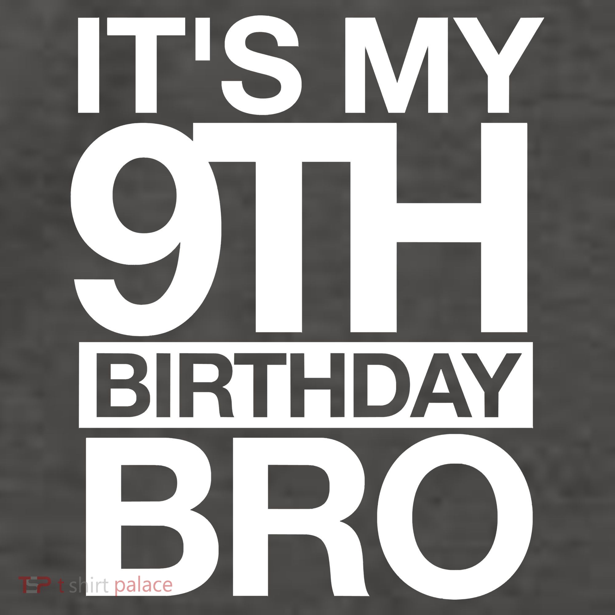 Its My 9th Birthday Bro 9th Birthday Hoodie