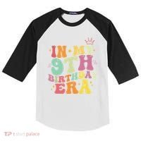 In My 9th Birthday Era Nine Years Old Birthday Gift Kids Colorblock Raglan Jersey thumb 0