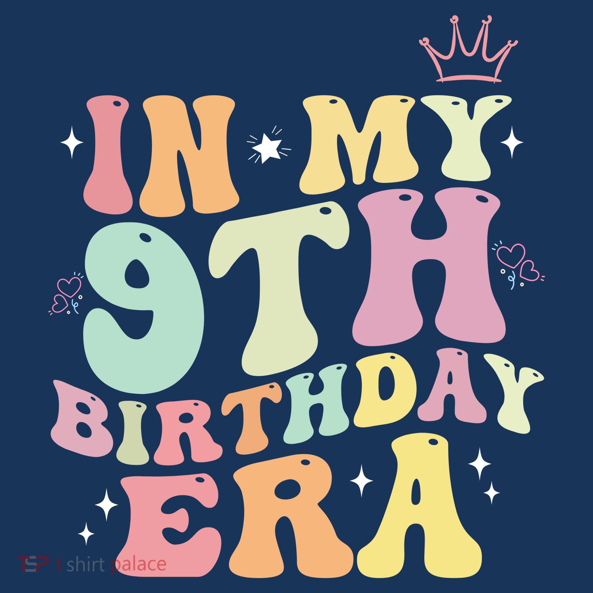 In My 9th Birthday Era Nine Years Old Birthday Gift Baby Bodysuit