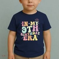 In My 9th Birthday Era Nine Years Old Birthday Gift Toddler T-Shirt thumb 2