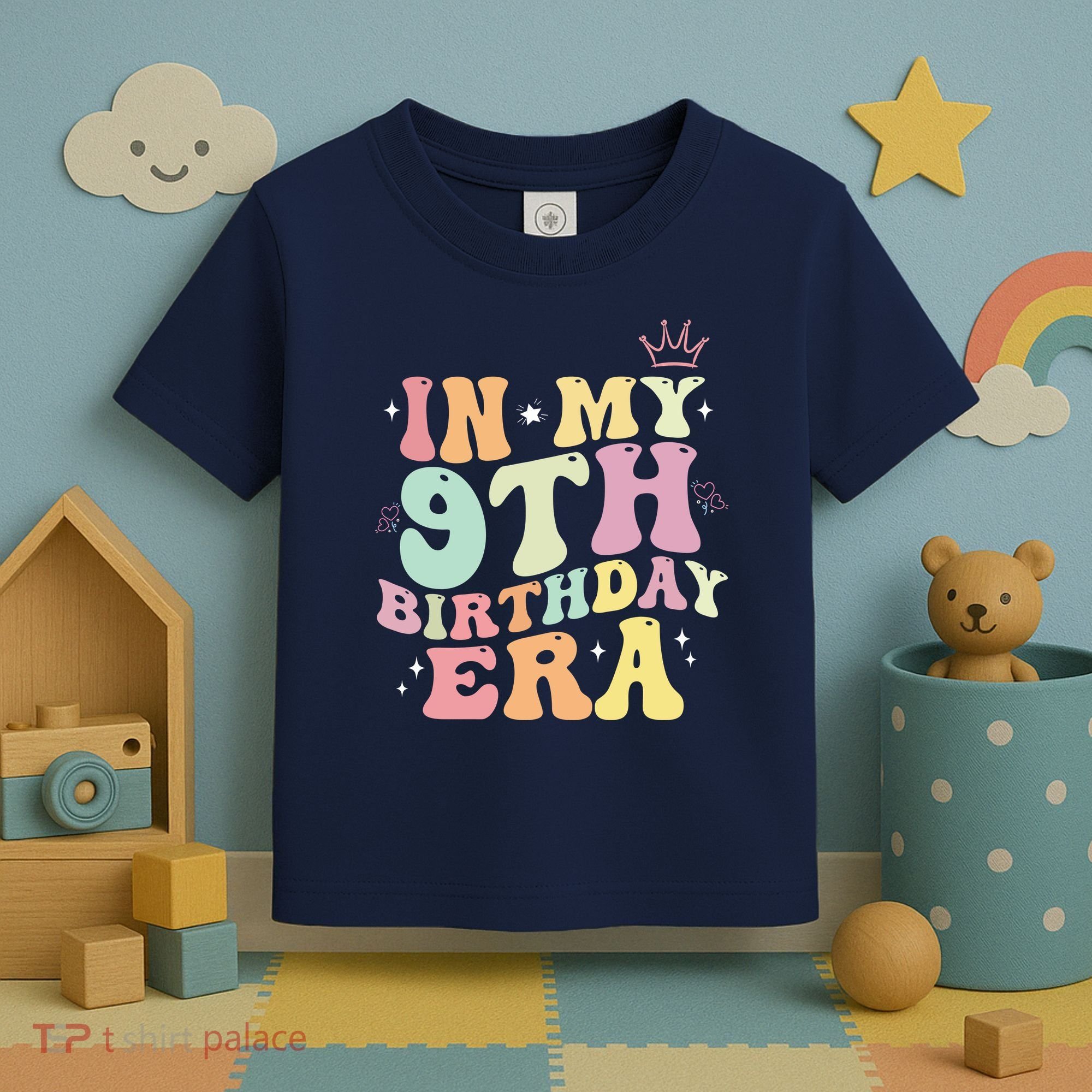 In My 9th Birthday Era Nine Years Old Birthday Gift Toddler T-Shirt