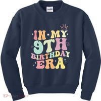 In My 9th Birthday Era Nine Years Old Birthday Gift Kids Sweatshirt thumb 0