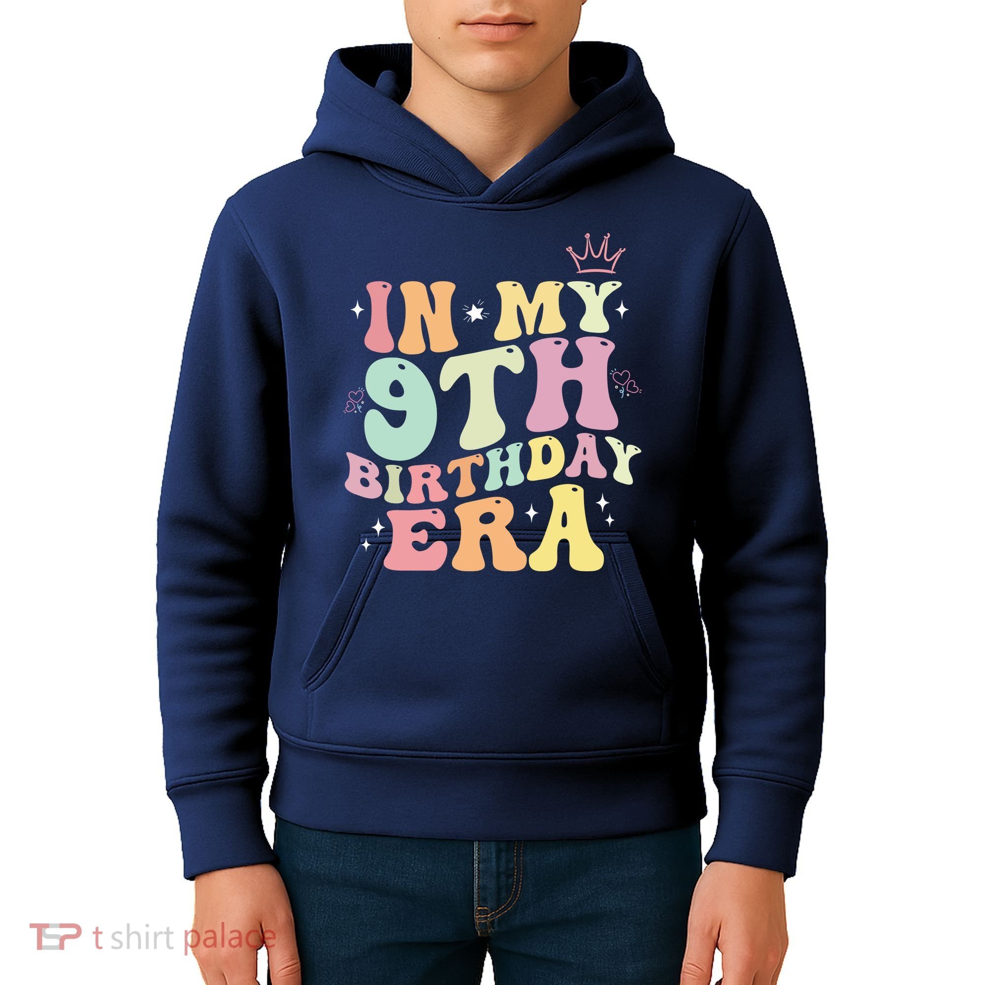 In My 9th Birthday Era Nine Years Old Birthday Gift Kids Hoodie