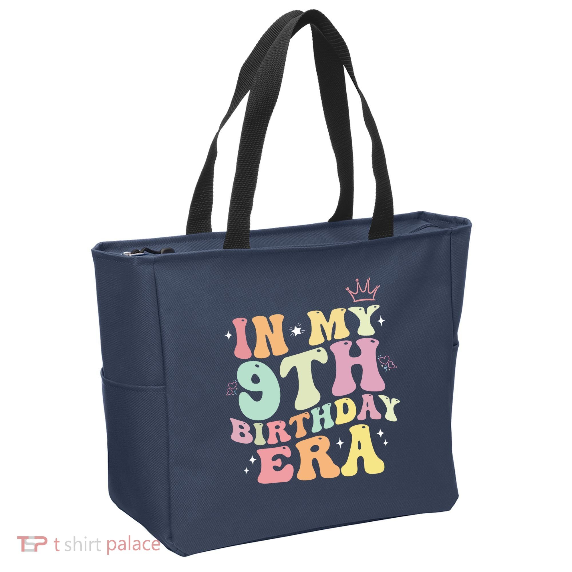 In My 9th Birthday Era Nine Years Old Birthday Gift Tote Bag
