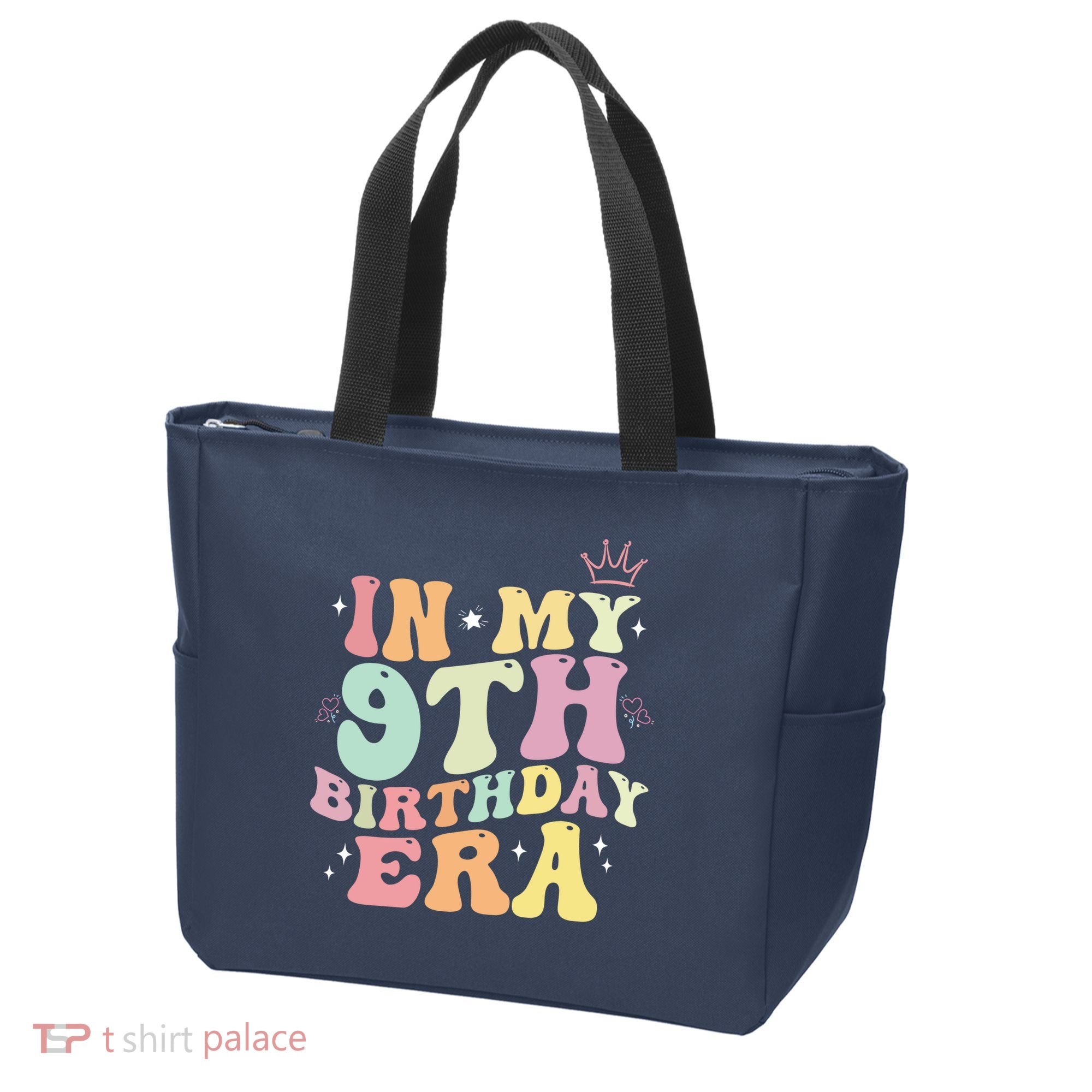 In My 9th Birthday Era Nine Years Old Birthday Gift Tote Bag