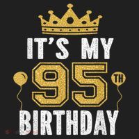 It'S My 95th Birthday For 95 Years Old Man And Woman Women's Sweatshirt thumb 2