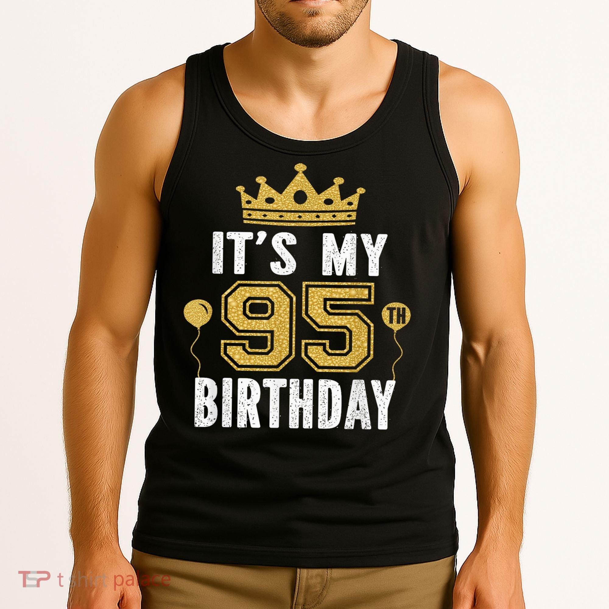 It'S My 95th Birthday For 95 Years Old Man And Woman Tank Top