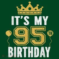 It'S My 95th Birthday For 95 Years Old Man And Woman Sweatshirt thumb 3