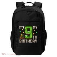It'S My 9th Birthday 9 Year Old Gamer Pixel Birthday Boy Backpack thumb 0