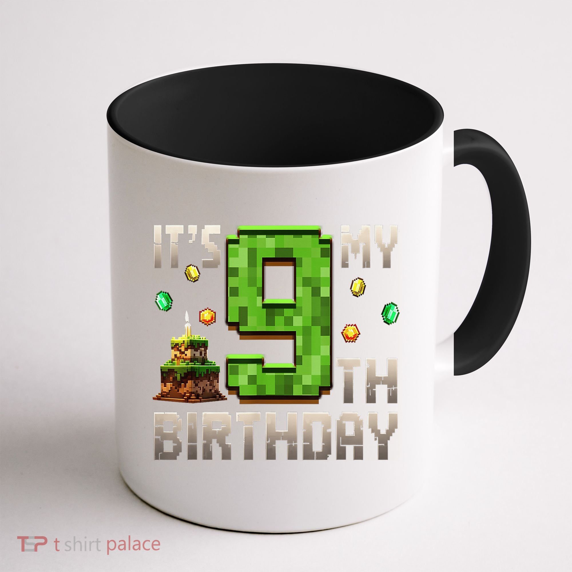 It'S My 9th Birthday 9 Year Old Gamer Pixel Birthday Boy Coffee Mug
