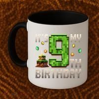 It'S My 9th Birthday 9 Year Old Gamer Pixel Birthday Boy Coffee Mug thumb 2