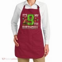 It'S My 9th Birthday 9 Year Old Gamer Pixel Birthday Boy Apron thumb 2