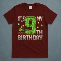 It'S My 9th Birthday 9 Year Old Gamer Pixel Birthday Boy T-Shirt thumb 5