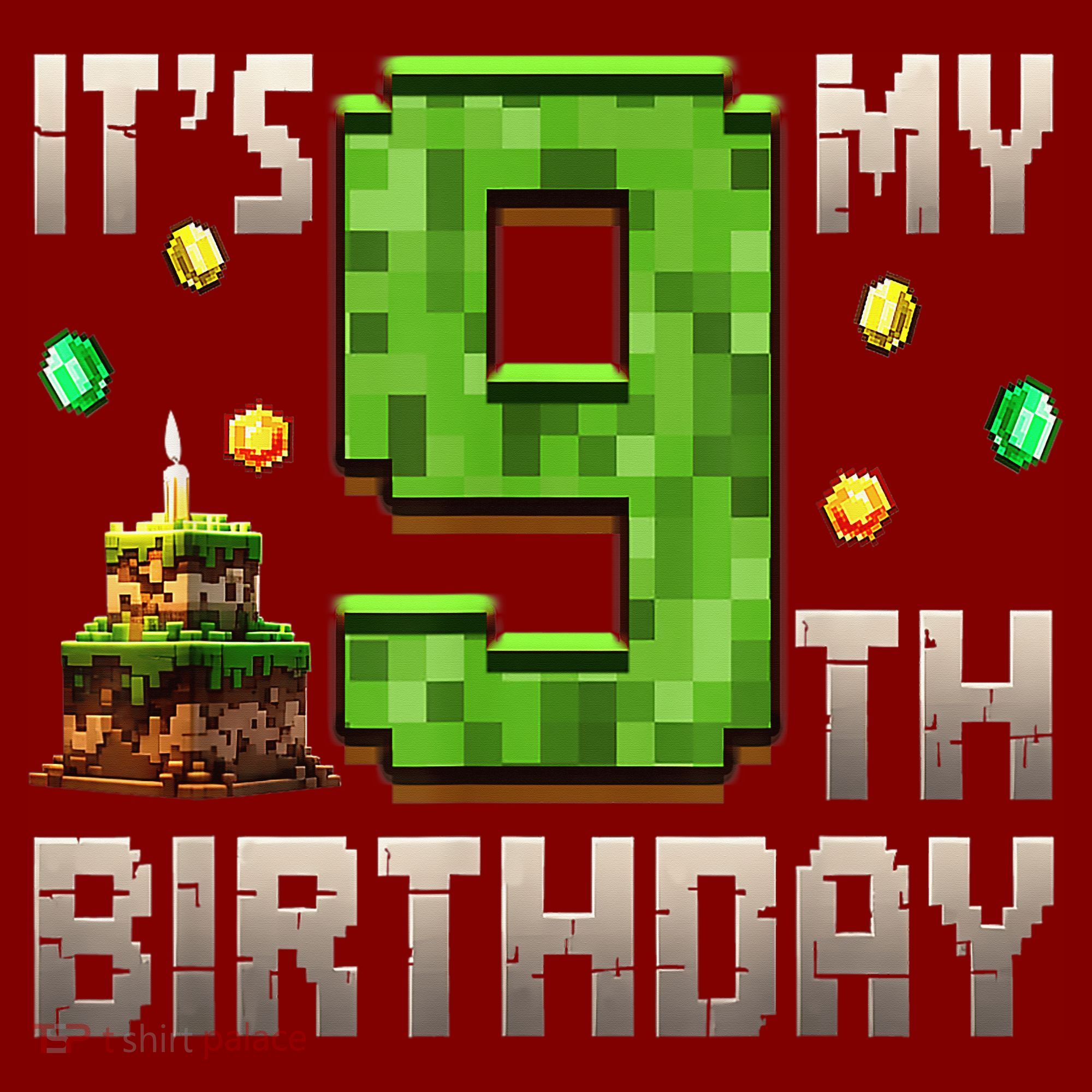 It'S My 9th Birthday 9 Year Old Gamer Pixel Birthday Boy Beanie