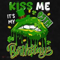 It'S My 95th Birthday St. Patrick'S Day Shamrocks Cute Lips Ladies PosiCharge Tri-Blend Wicking Tank thumb 2