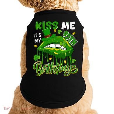 It'S My 95th Birthday St. Patrick'S Day Shamrocks Cute Lips Doggie Tank