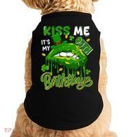 It'S My 95th Birthday St. Patrick'S Day Shamrocks Cute Lips Doggie Tank thumb 0