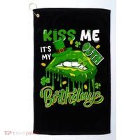 It'S My 95th Birthday St. Patrick'S Day Shamrocks Cute Lips Golf Towel thumb 0