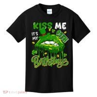 It'S My 95th Birthday St. Patrick'S Day Shamrocks Cute Lips Kids T-Shirt thumb 0