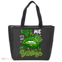 It'S My 95th Birthday St. Patrick'S Day Shamrocks Cute Lips Tote Bag thumb 0