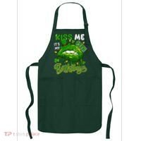 It'S My 95th Birthday St. Patrick'S Day Shamrocks Cute Lips Apron thumb 0