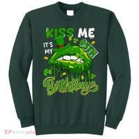 It'S My 95th Birthday St. Patrick'S Day Shamrocks Cute Lips Sweatshirt thumb 0