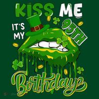 It'S My 95th Birthday St. Patrick'S Day Shamrocks Cute Lips Sweatshirt thumb 3