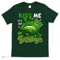It'S My 95th Birthday St. Patrick'S Day Shamrocks Cute Lips T-Shirt thumb 0