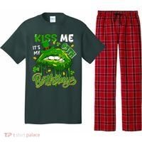It'S My 95th Birthday St. Patrick'S Day Shamrocks Cute Lips Pajama Set thumb 0